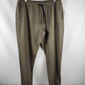 Lost Enterprises Pants Mens Large Green Elastic Waist Athletic Joggers NWT